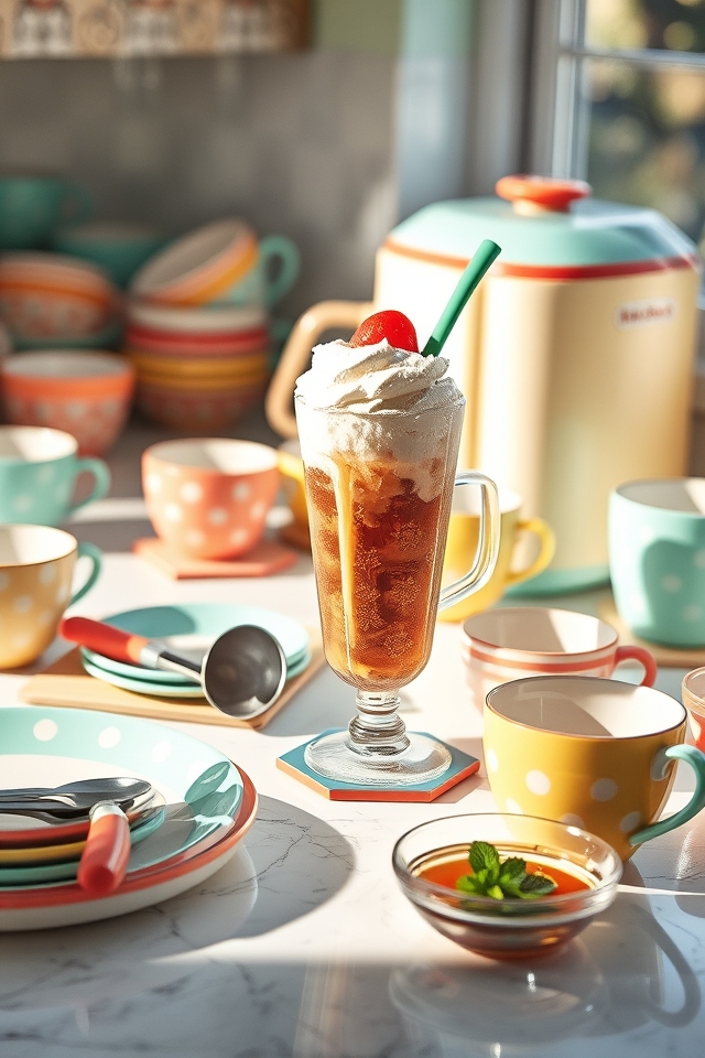 colorful whimsical dishware celebration