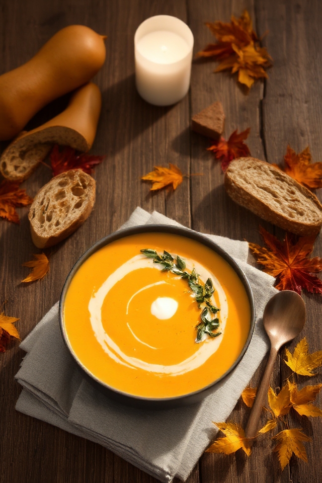 comforting roasted squash soup