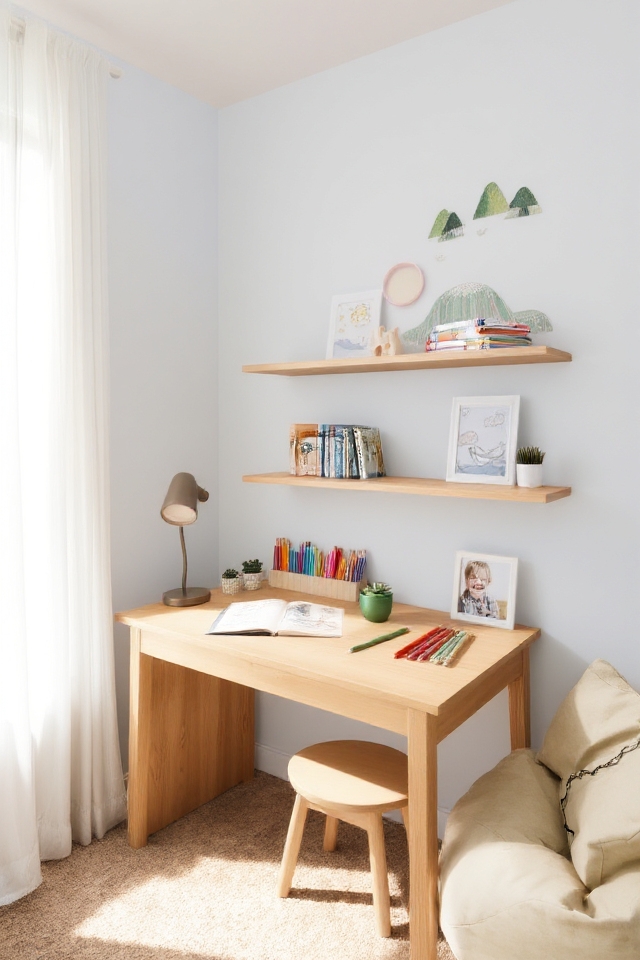 compact desk for studying
