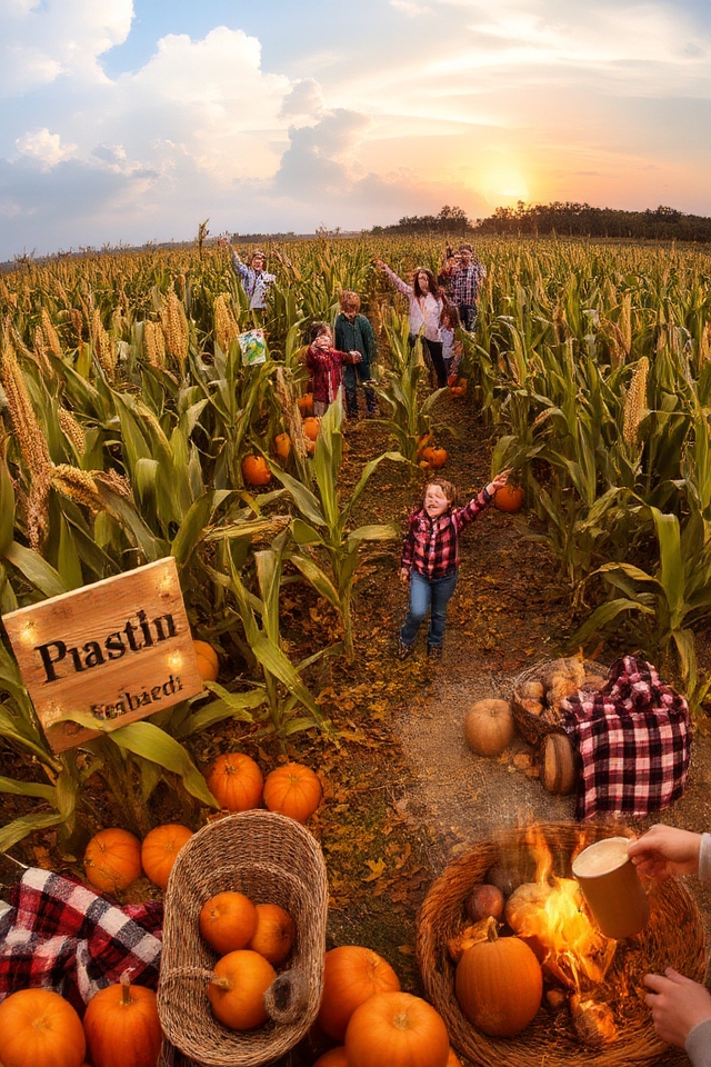 corn maze birthday celebration