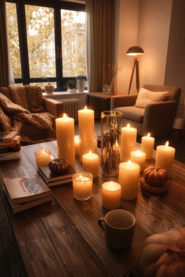cozy autumn ambiance candles