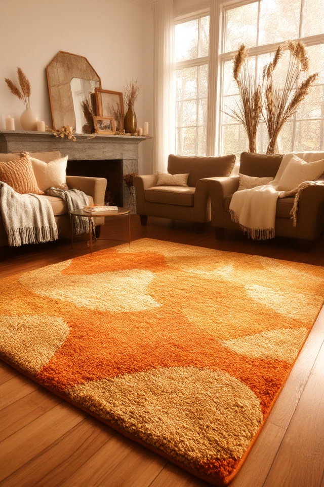 cozy autumn area rug