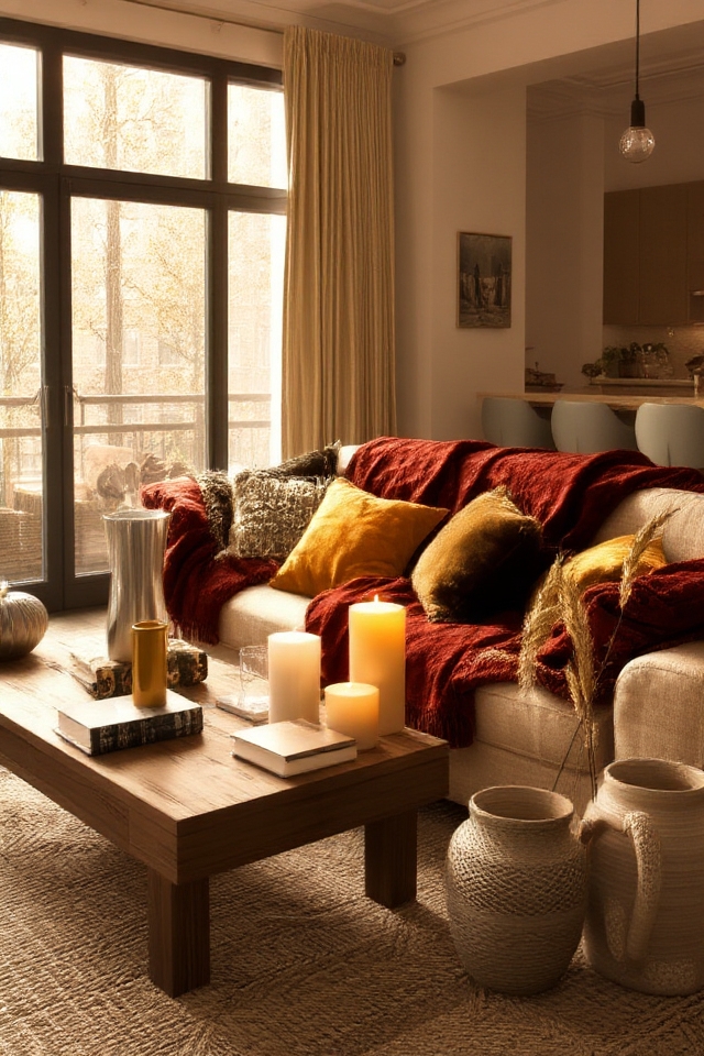 cozy autumn decor accents