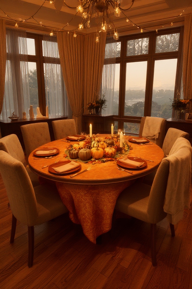 cozy autumn dining accents