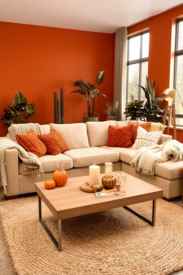 cozy autumn inspired interior colors