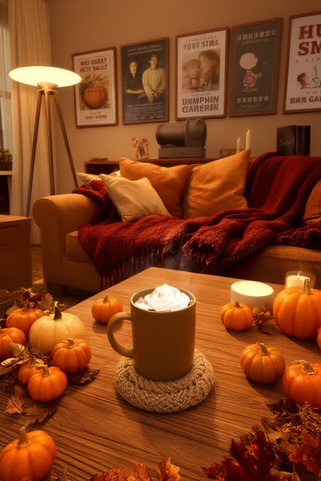 cozy autumn movie night