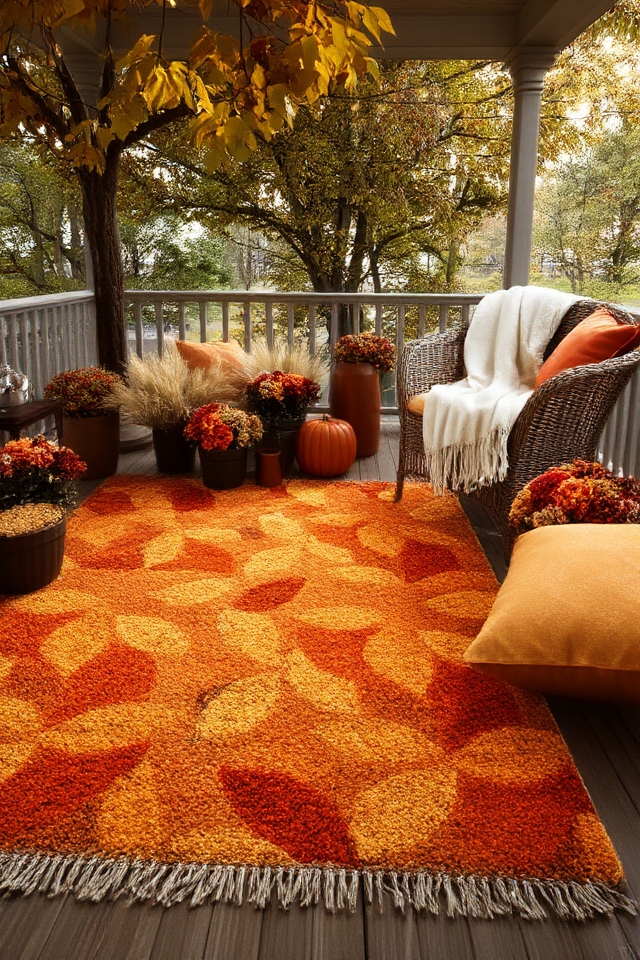 cozy autumn porch transformation