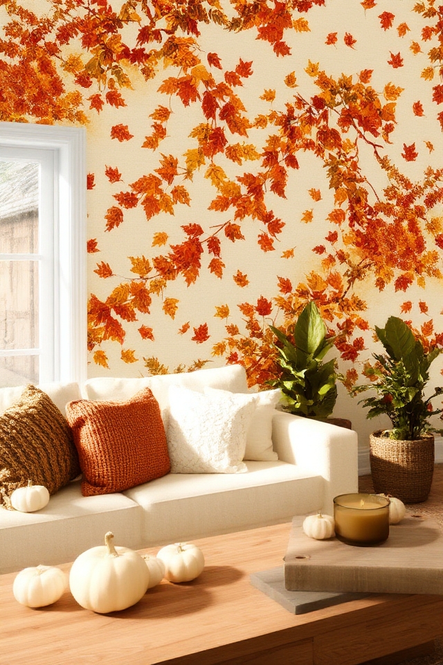 cozy autumn themed wallpaper designs