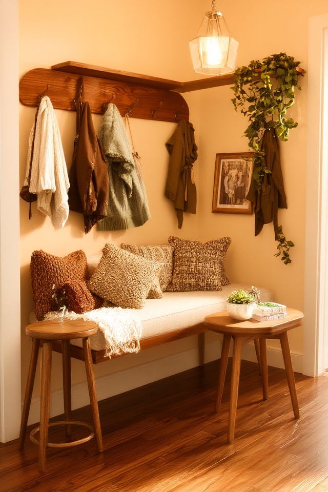 cozy bench nook design