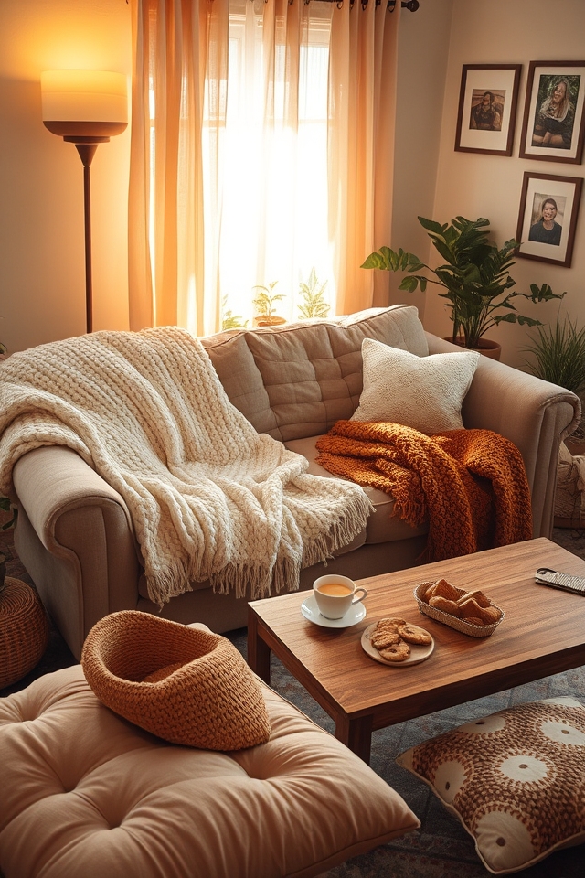 cozy blankets for gatherings