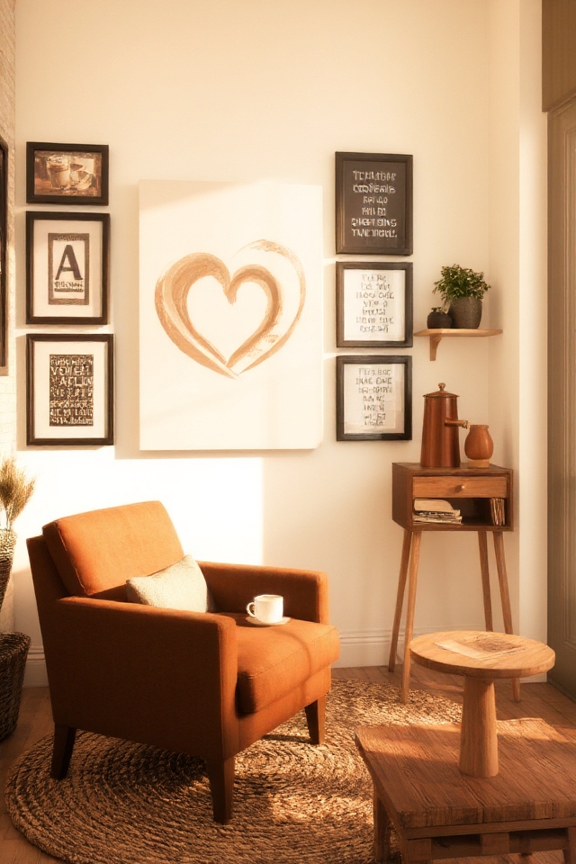 cozy caf inspired wall art