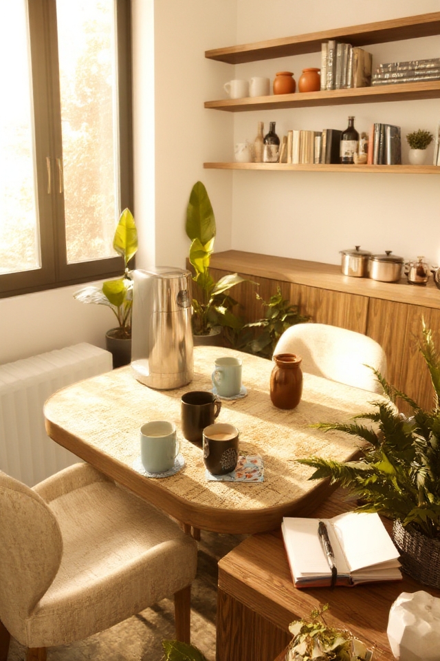 cozy coffee corner setup