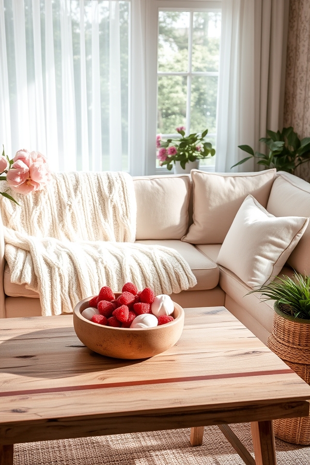 cozy cream blanket decor