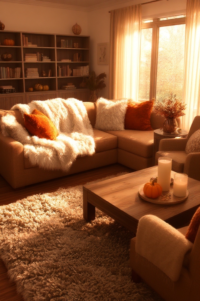cozy faux fur accents