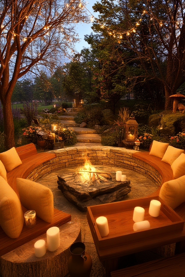 cozy gatherings by firepit