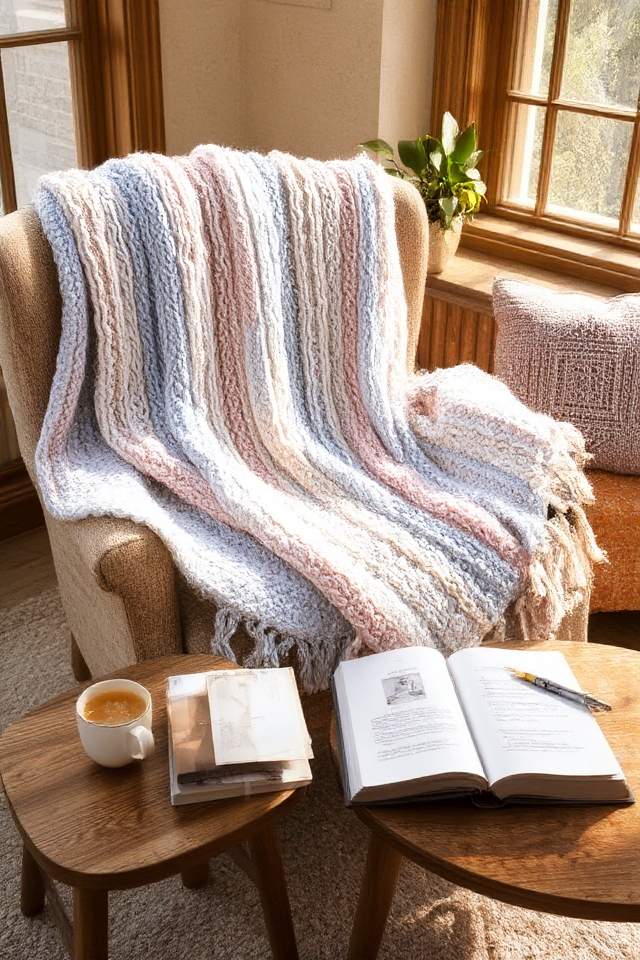 cozy handmade blanket project