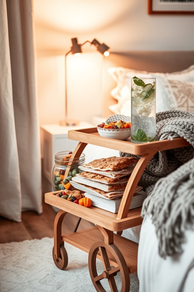 cozy mini snack station