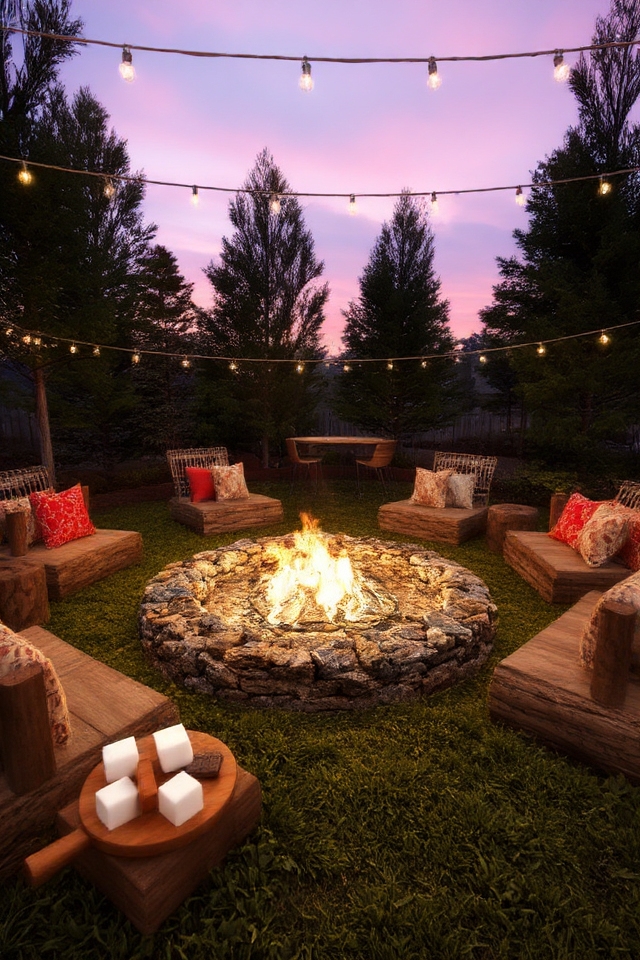 cozy outdoor fire pit