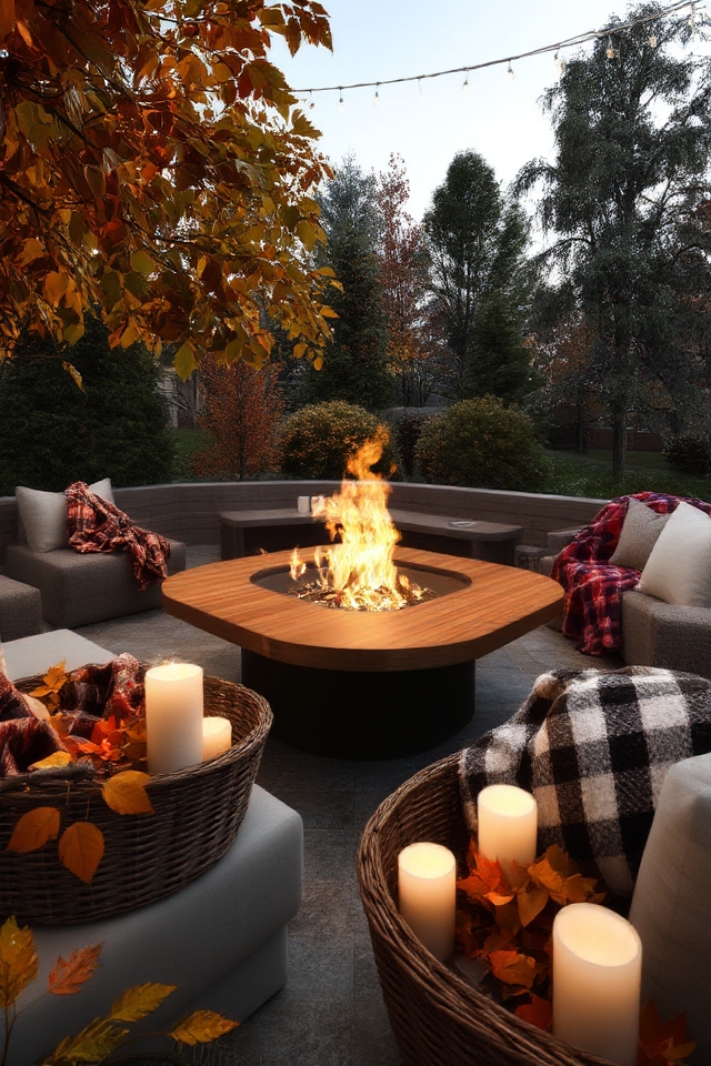 cozy outdoor fire pit