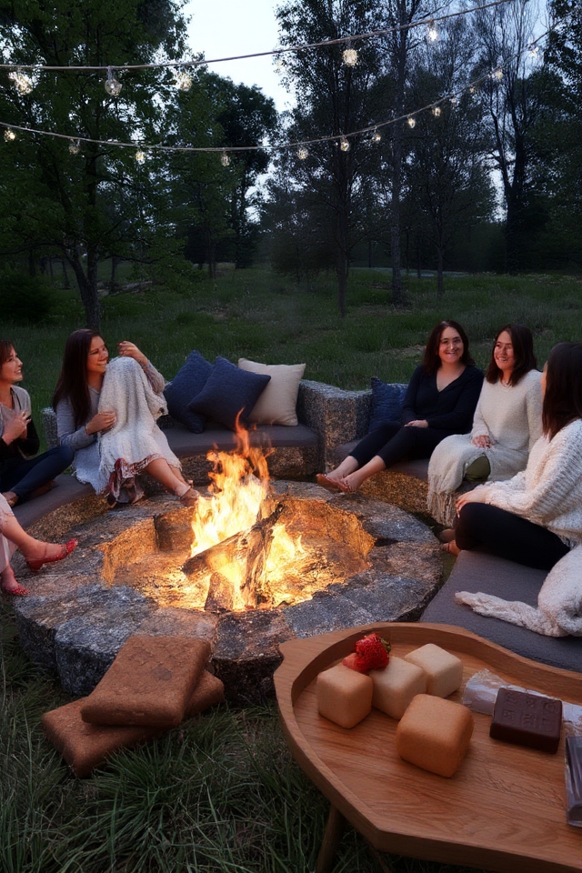 cozy outdoor gathering spot