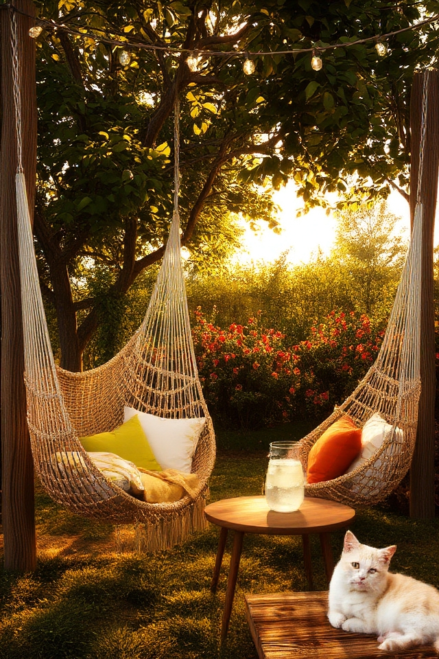 cozy outdoor hammock chairs