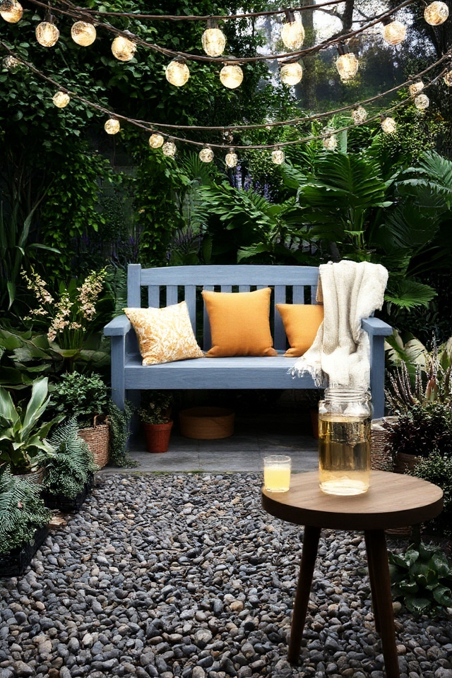 cozy outdoor seating area