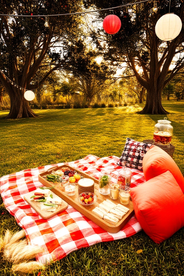 cozy picnic dining experience