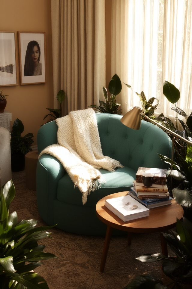 cozy reading nook design