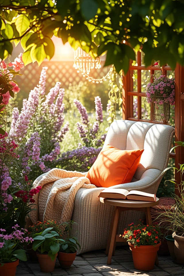 cozy reading nook outdoors