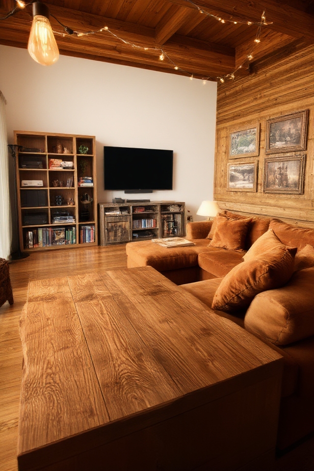 cozy rustic gaming retreat