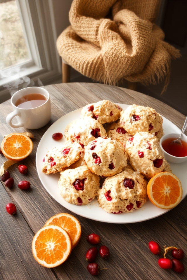cranberry orange scones delight