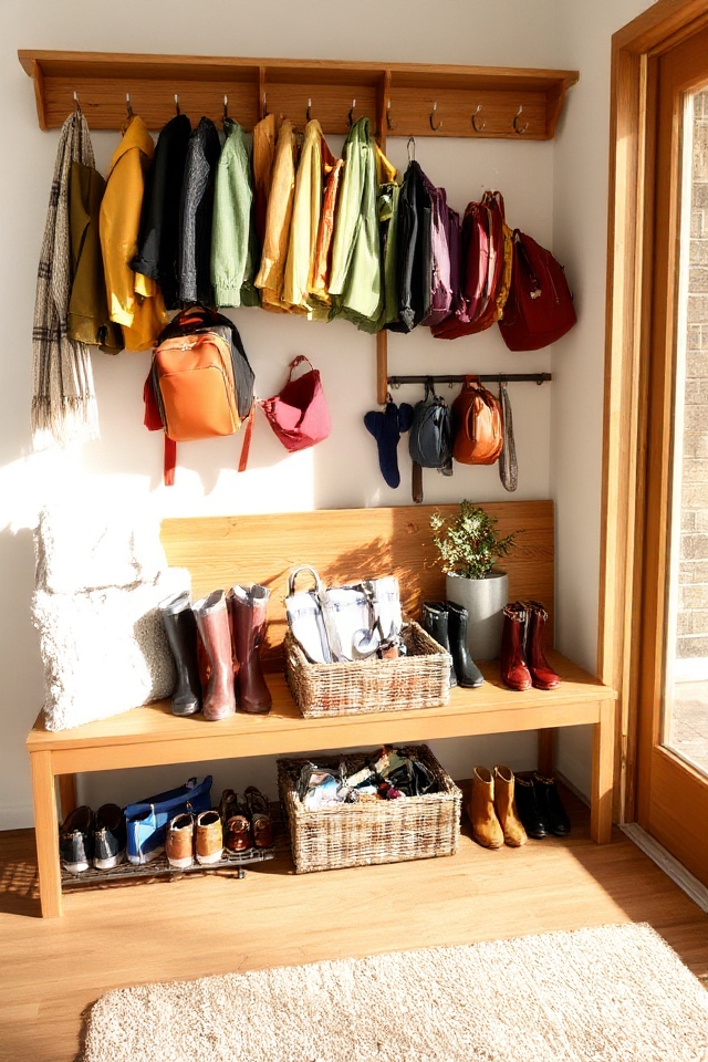 create a designated entryway zone