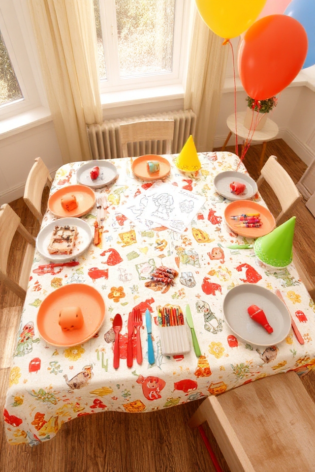creative kids table setup