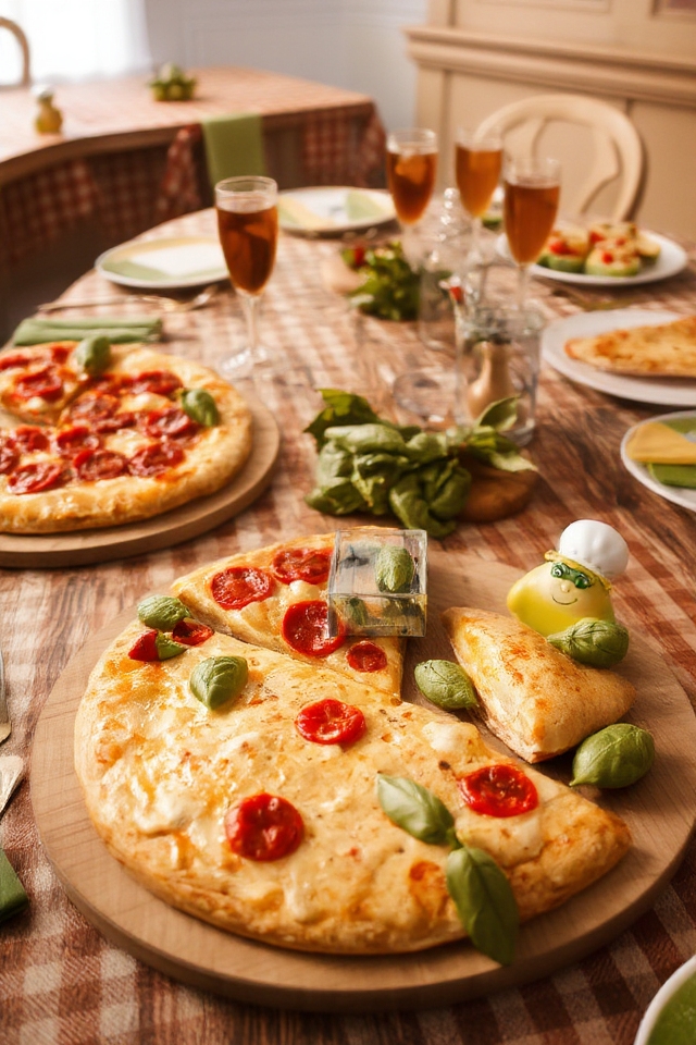 creative pizza slice decor
