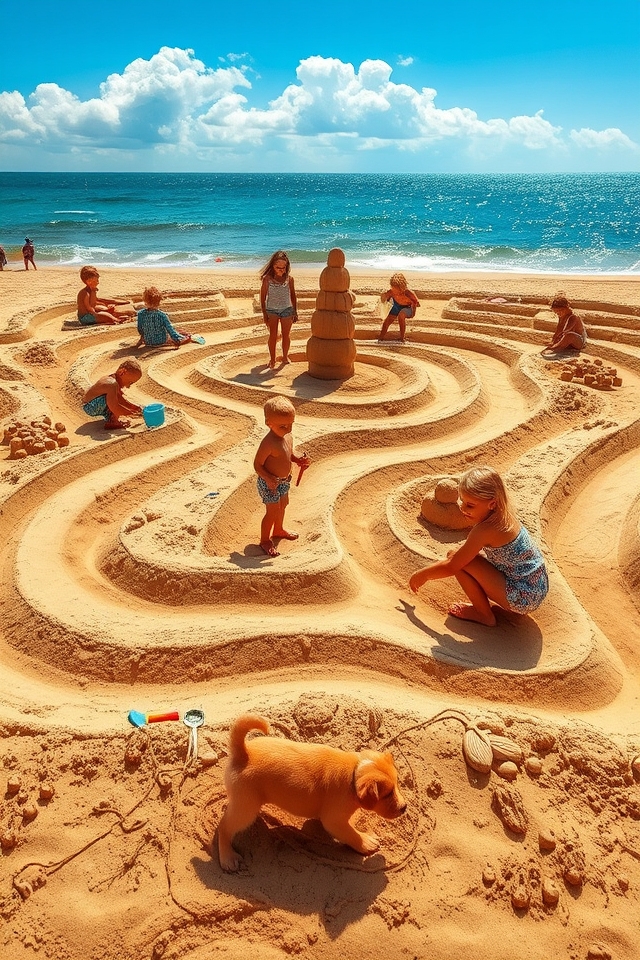 creative sand exploration zone