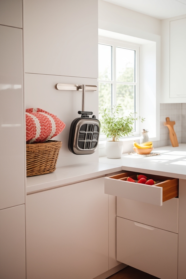 creative waffle iron storage options
