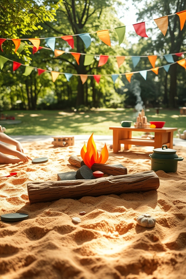 culinary creativity in sand