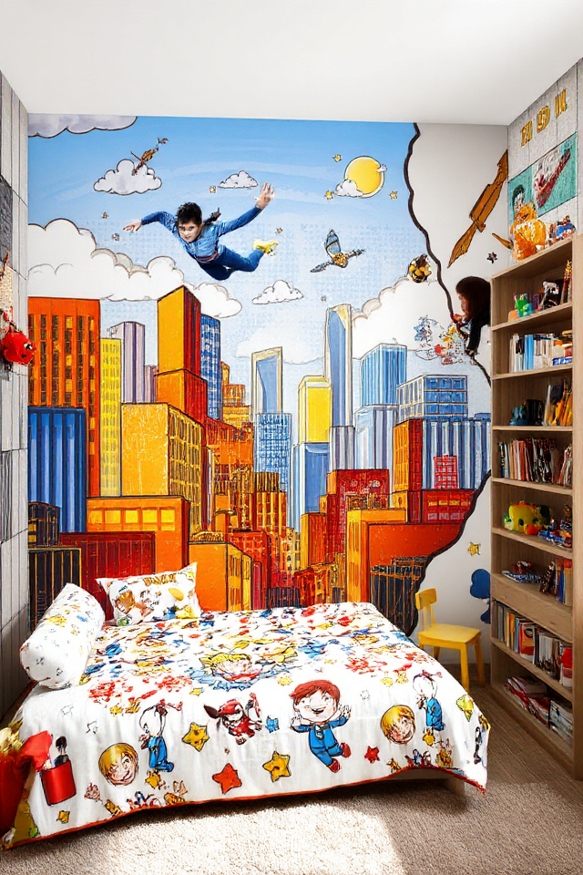 custom comic book murals