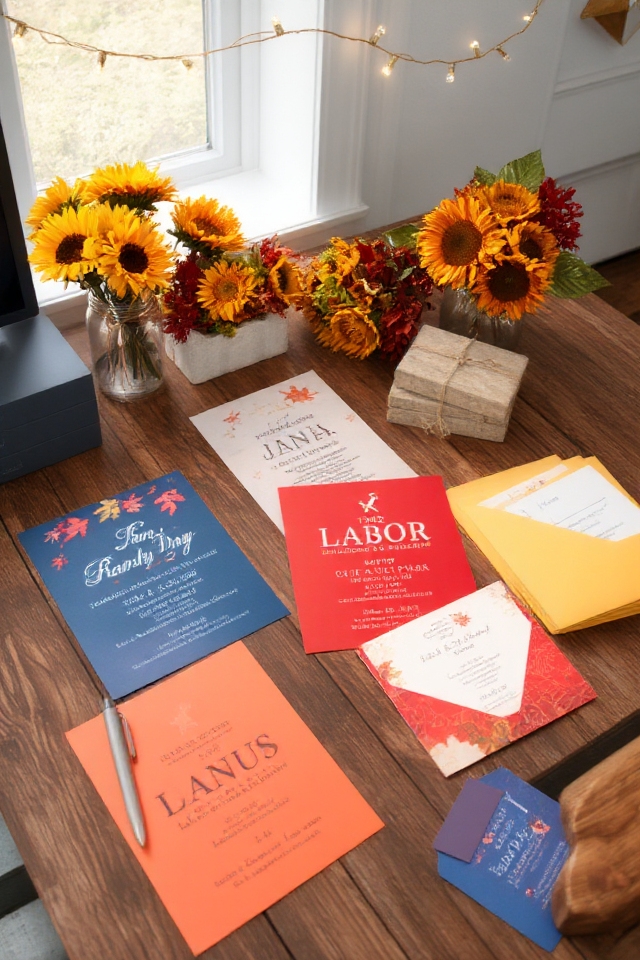custom labor day invitations