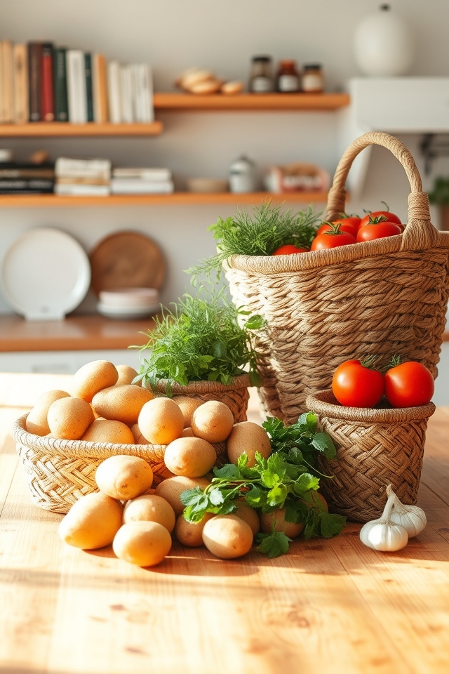 decorative baskets for organization