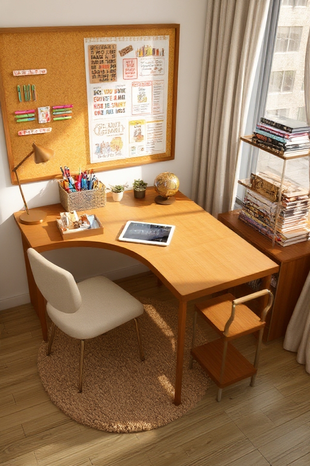 dedicated homework space setup