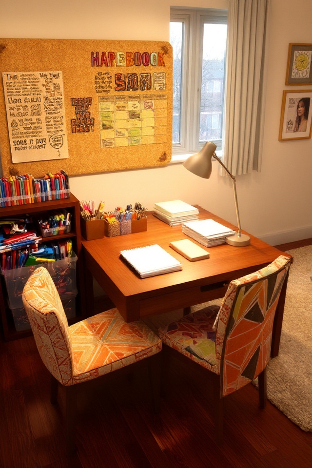 dedicated homework station setup
