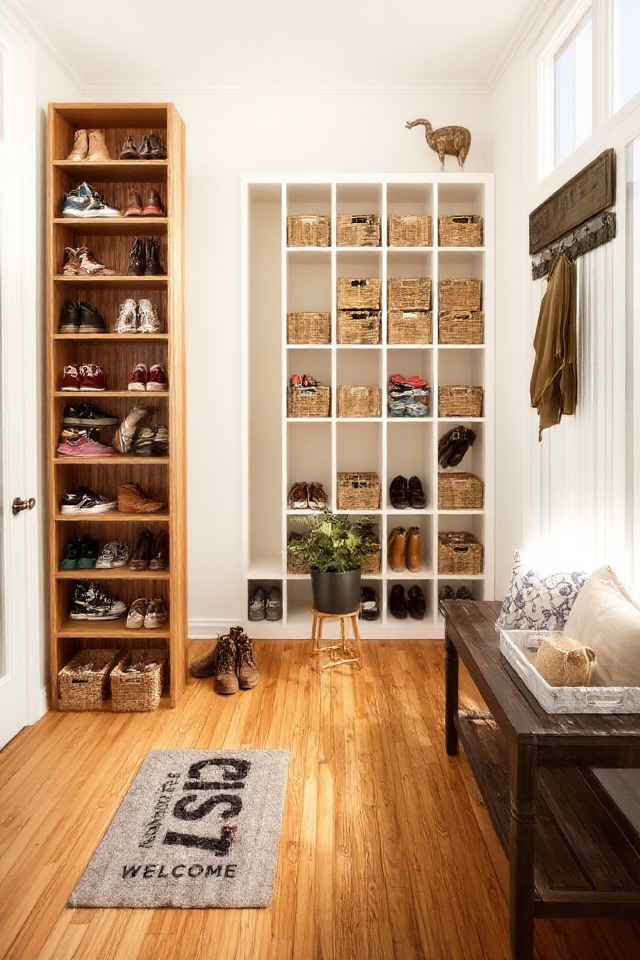 dedicated spaces for shoes