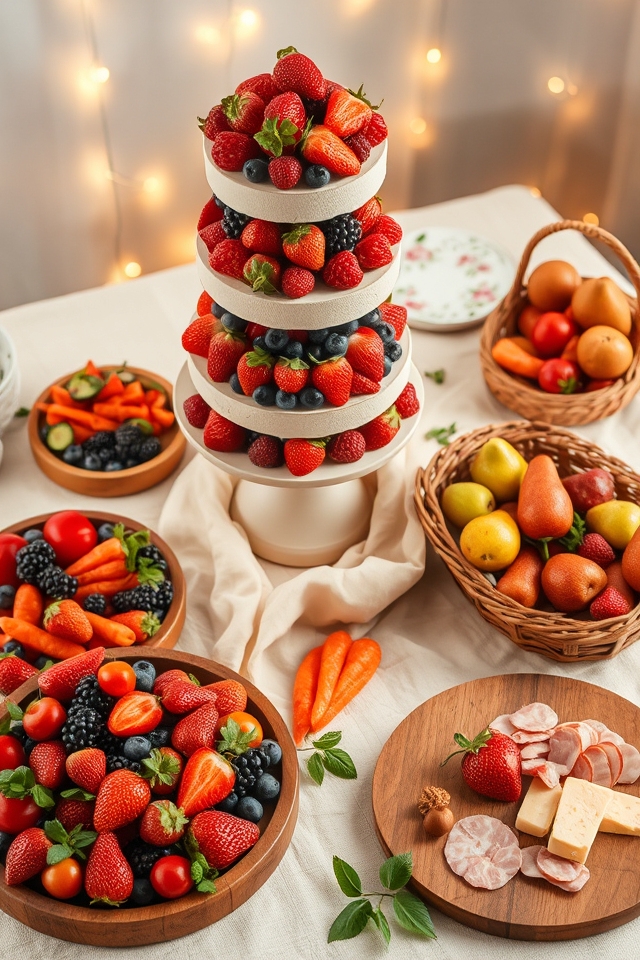 delicious edible centerpiece displays