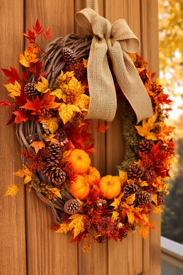 diy autumn wreath decorations