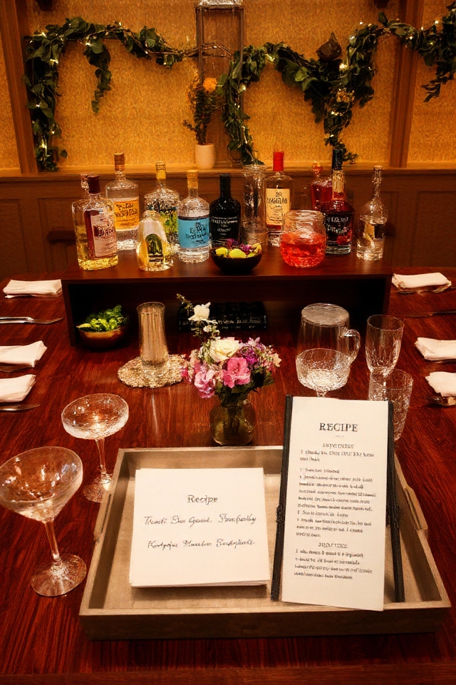 diy cocktail creation station
