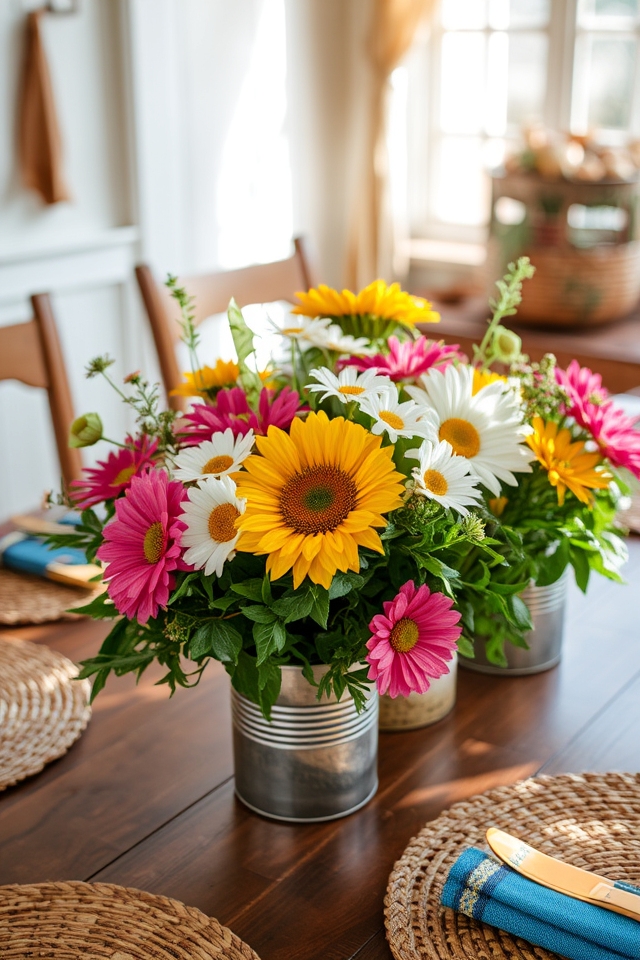 diy summer floral arrangements
