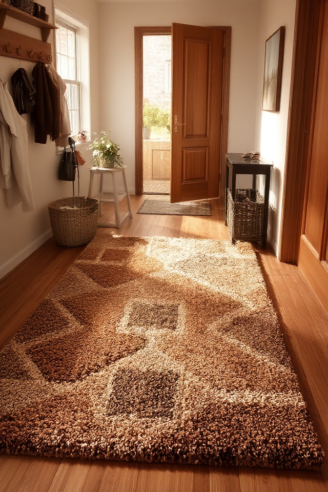 durable entryway rug warmth