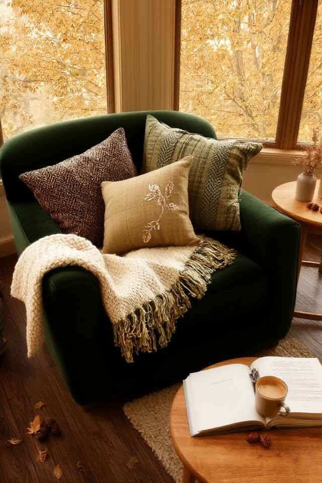 earthy greens and textures