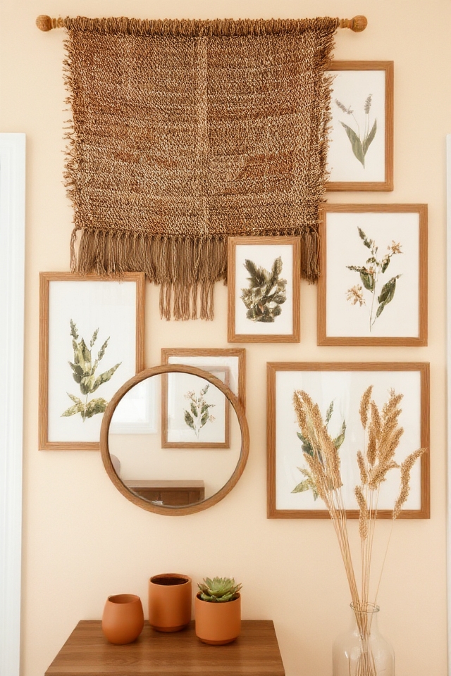 earthy tones create warmth